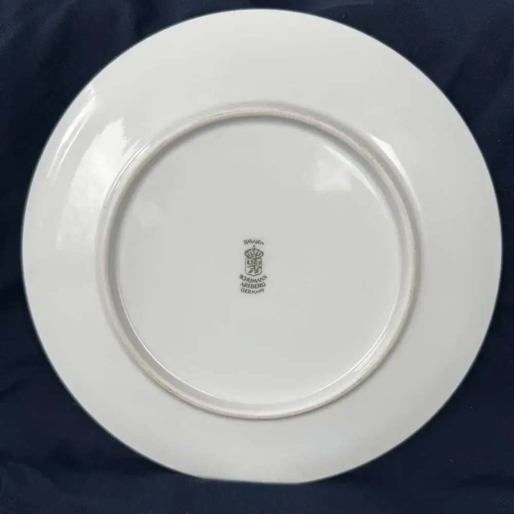 SCHUMANN Arzberg‎ Bavaria Oriole Bird Plates Gold Rimmed 8” Vintage  [COPY]